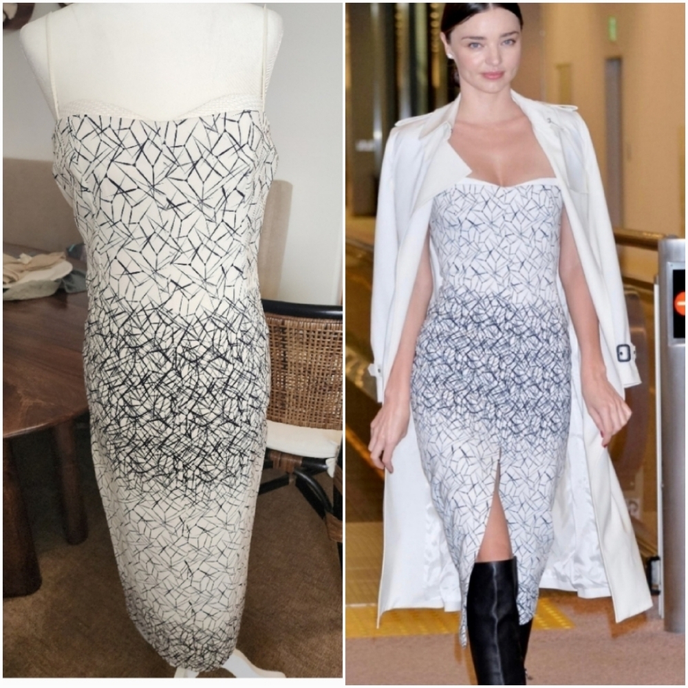 Designer Midi Dress Size XS Petite Spring Summer Wedding Derby